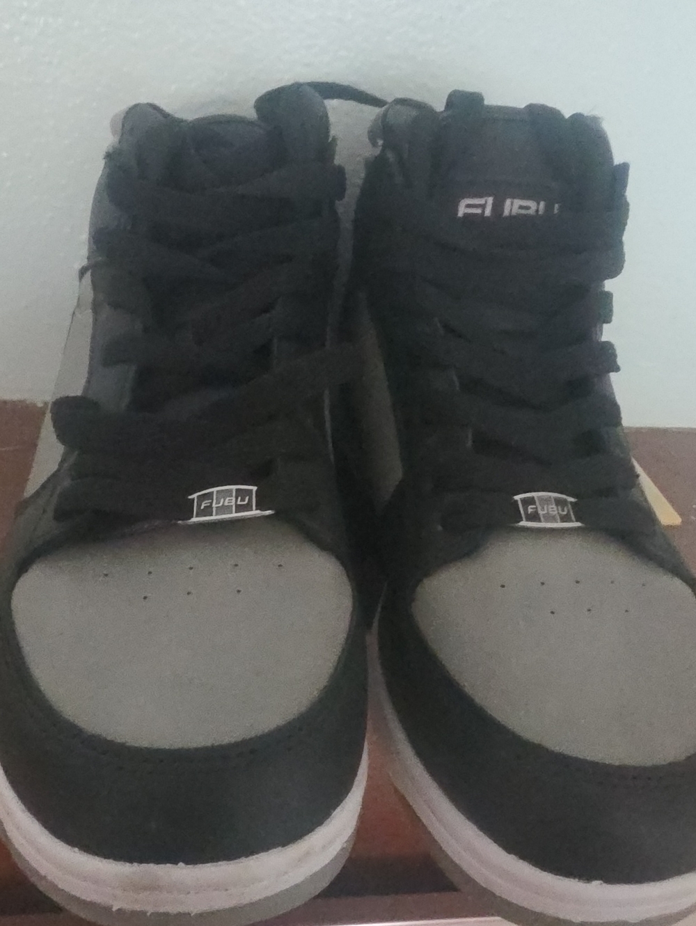 FUBU Black and Gray High-Top Sneakers